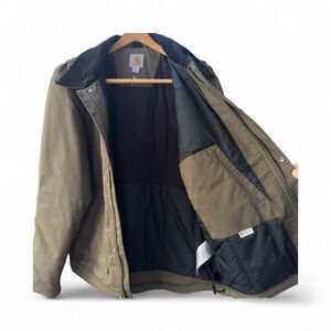 CARHARTT MEN'S FULL SWING STEEL WORK JACKET Color is “Tarmac”